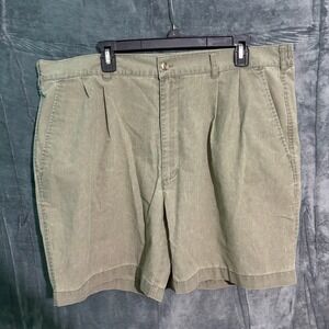 Vintage Bugle Boy Shorts Mens 38 Green chino Y2K Stretchy